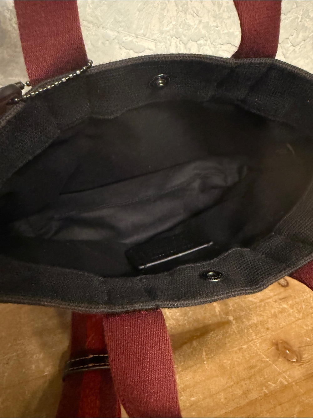 Coach Black Canvas Tote - Picture 10 of 16